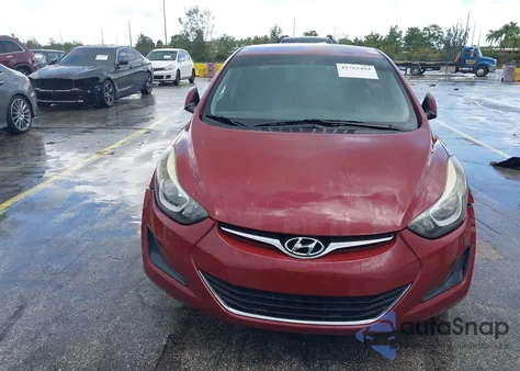 2016 Hyundai Elantra Se z USA, uszkodzony, nr VIN 5NPDH4AE1GH755960